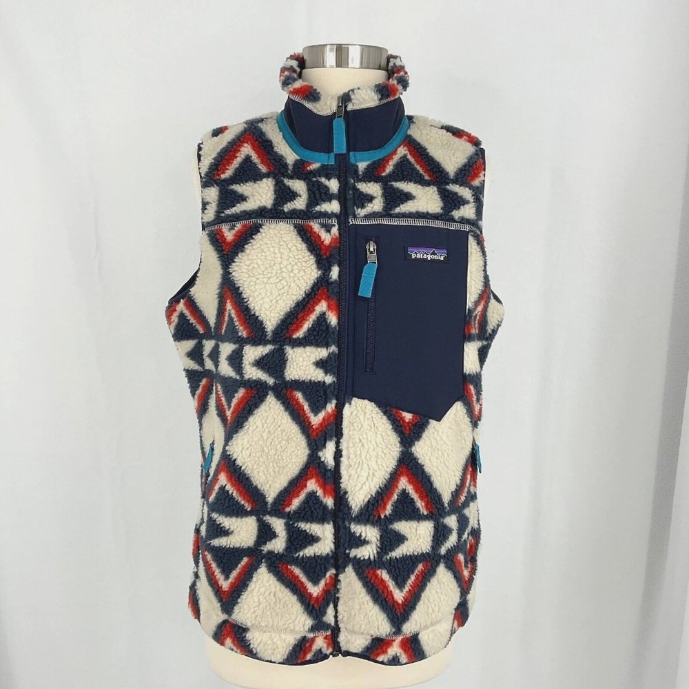 Patagonia Retro X Fleece Vest Women's M Sleeveless Jacket Deep Pile Brass Hawk